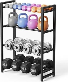 Cómo seleccionar el mejor rack para kettlebells y mancuernas en casa