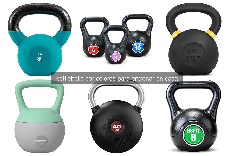 Beneficios de entrenar con kettlebells de colores en casa