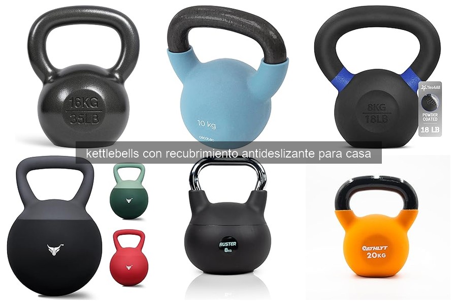 Comparativa de kettlebells antideslizantes para home gym