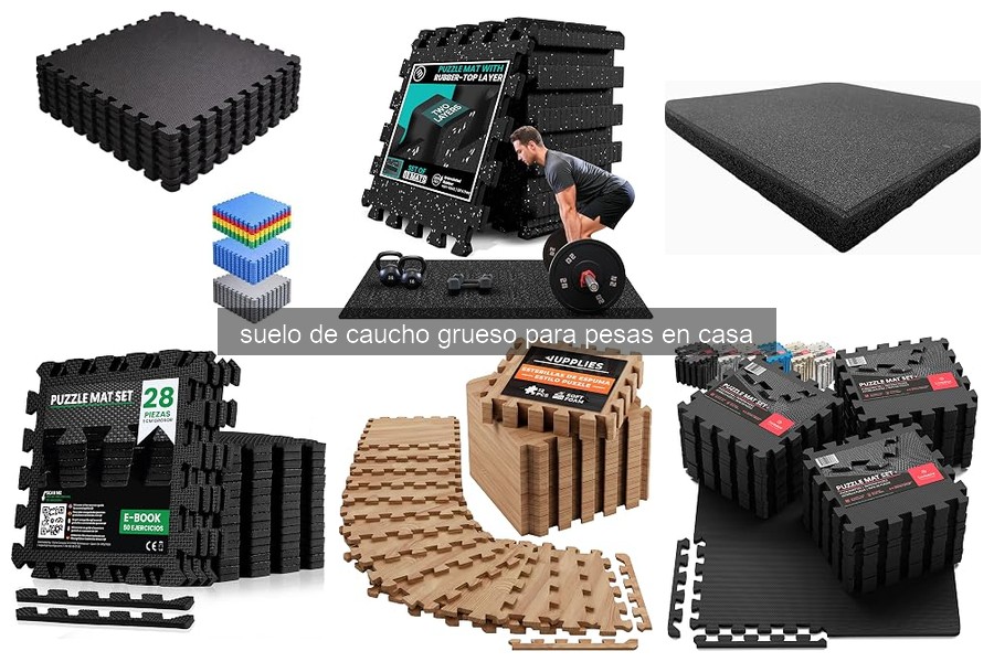 Comparativa de Suelos de Caucho Grueso para Home Gym