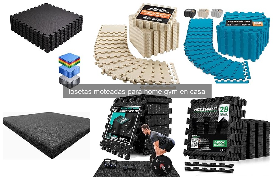 Comparativa: Losetas Moteadas vs. Otros Suelos para Home Gym