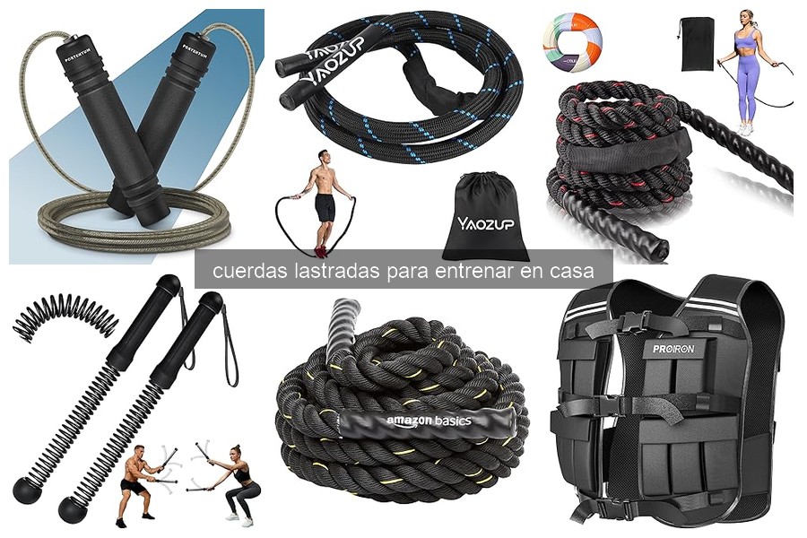 Guía de compra de cuerdas lastradas para entrenar en casa