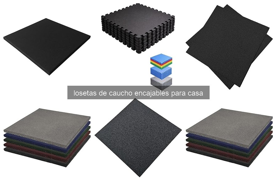 Losetas de Caucho Encajables: Características y Ventajas