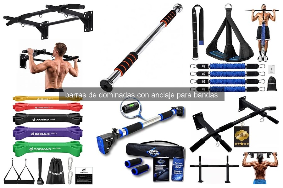 Mejores barras de dominadas con anclaje para bandas en 2026