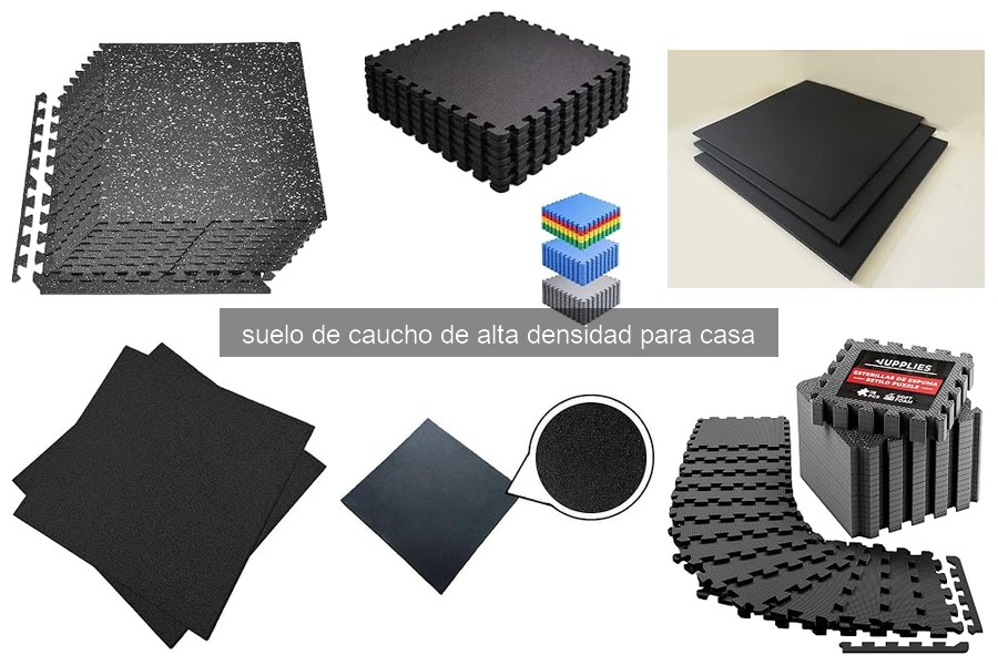 ¿Qué es el suelo de caucho de alta densidad para casa?