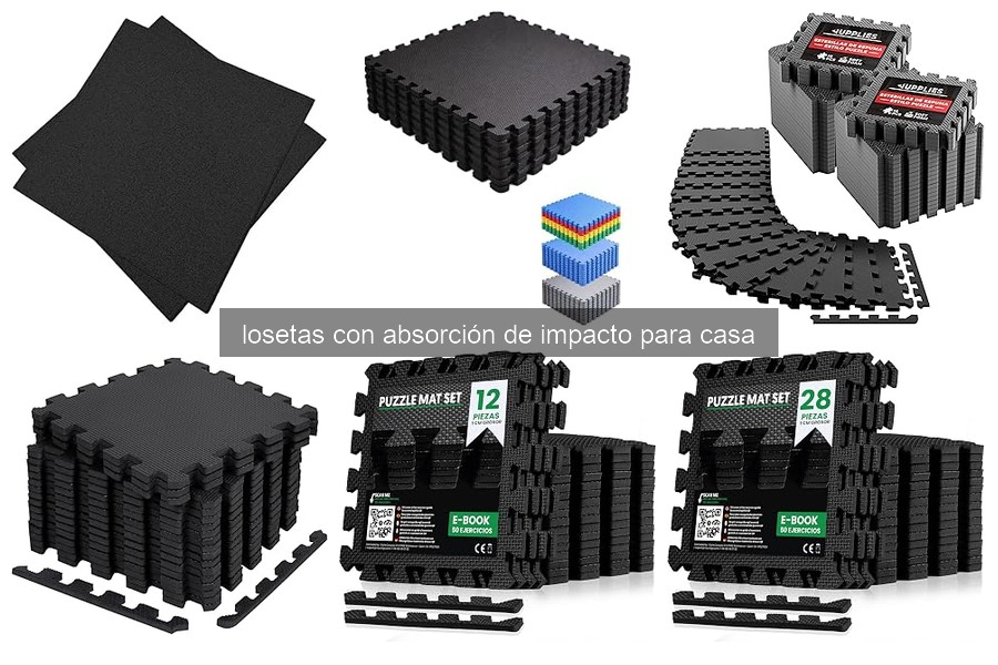 ¿Qué son las losetas con absorción de impacto para casa?