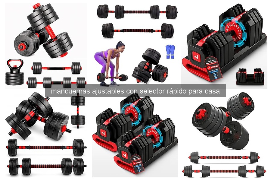 Qué son las mancuernas ajustables con selector rápido