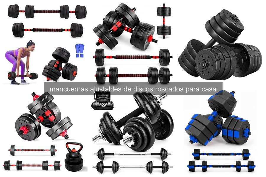 ¿Qué son las mancuernas ajustables de discos roscados?