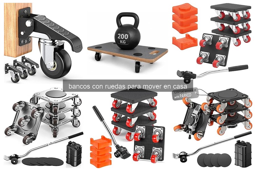 ¿Qué son los bancos con ruedas para mover en casa?