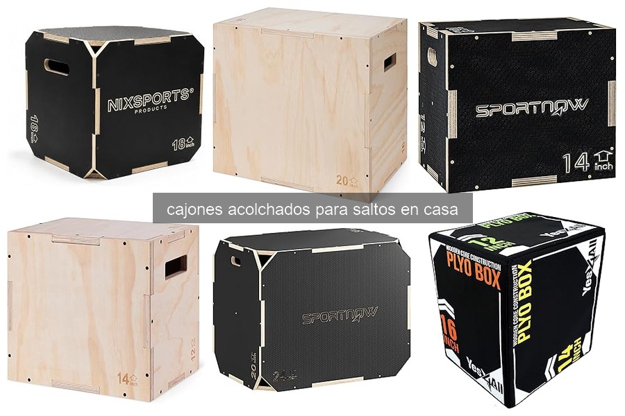 ¿Qué son los cajones acolchados para saltos en casa?