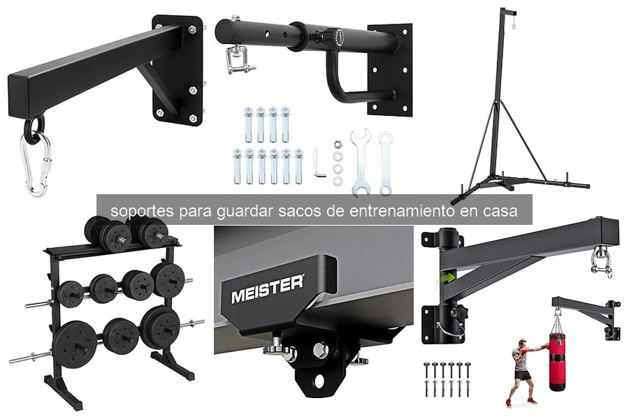 ¿Qué son los soportes para guardar sacos de entrenamiento?