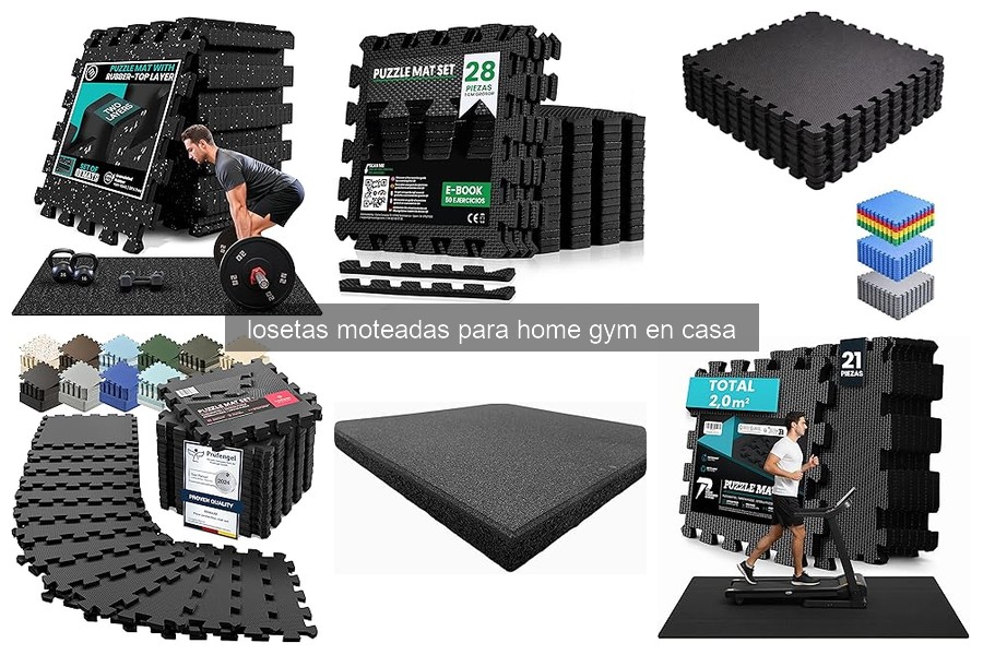 Ventajas de las losetas moteadas para tu home gym en casa